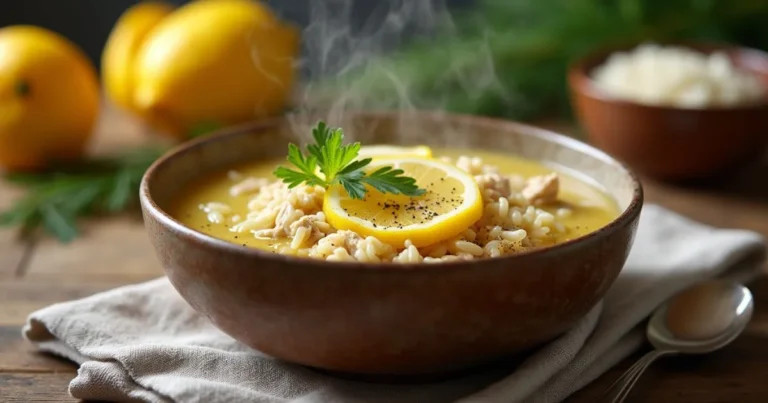 chicken lemon rice soup