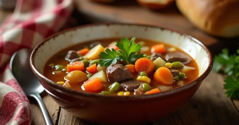 old fashioned vegetable beef soup recipe