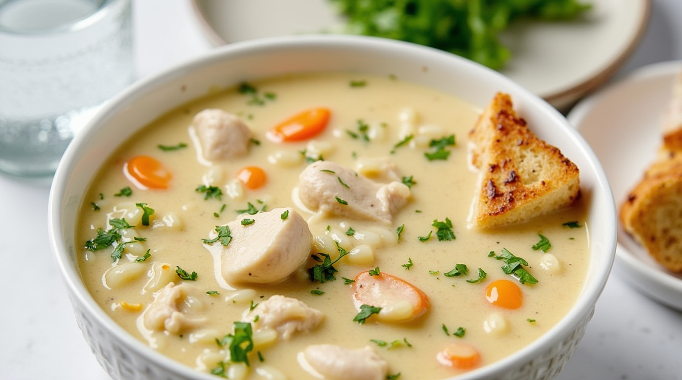 creamy chicken and rice soup