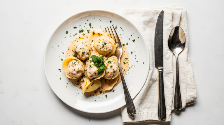 Chicken Alfredo Stuffed Shells