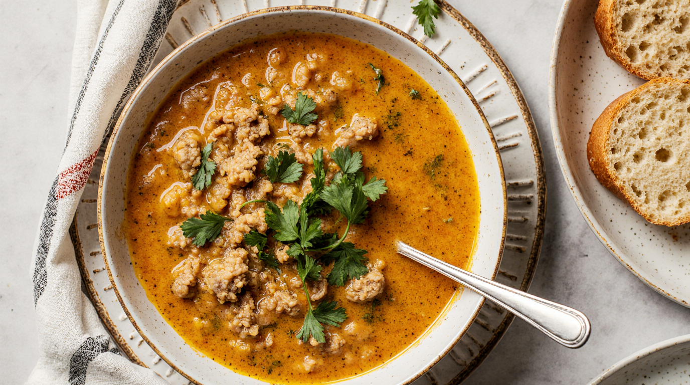 ground turkey soup